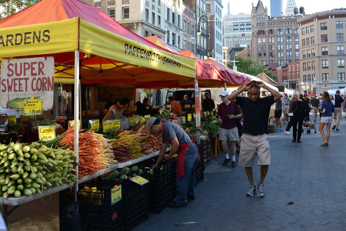 03-3 Farmers Market Vegetable Stalls Union Square Park New York City